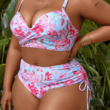Biquíni Plus Size Costa Serena com Amarração Lateral
