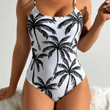 Maiô Tropical Costa Tropical com Fivela e Alças Finas