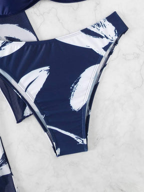 Conjunto Praia Amanhecer Tropical – 3 Peças