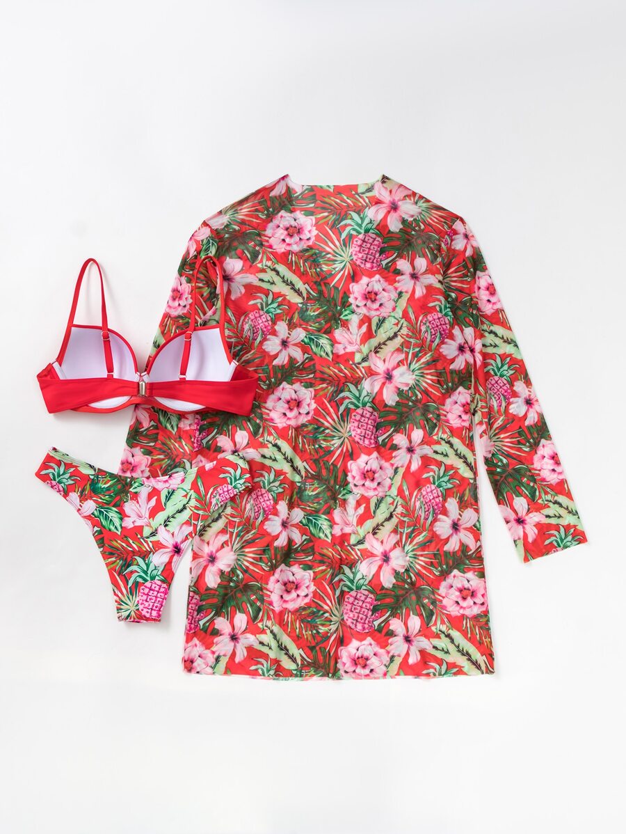 Conjunto Praia Tropical Garden 3 Peças