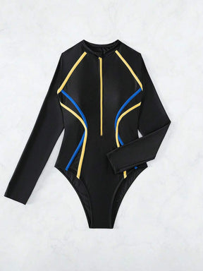 Maiô UV Performance Zíper Longo