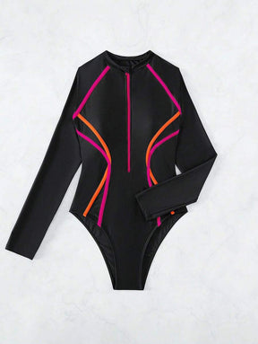 Maiô UV Performance Zíper Longo