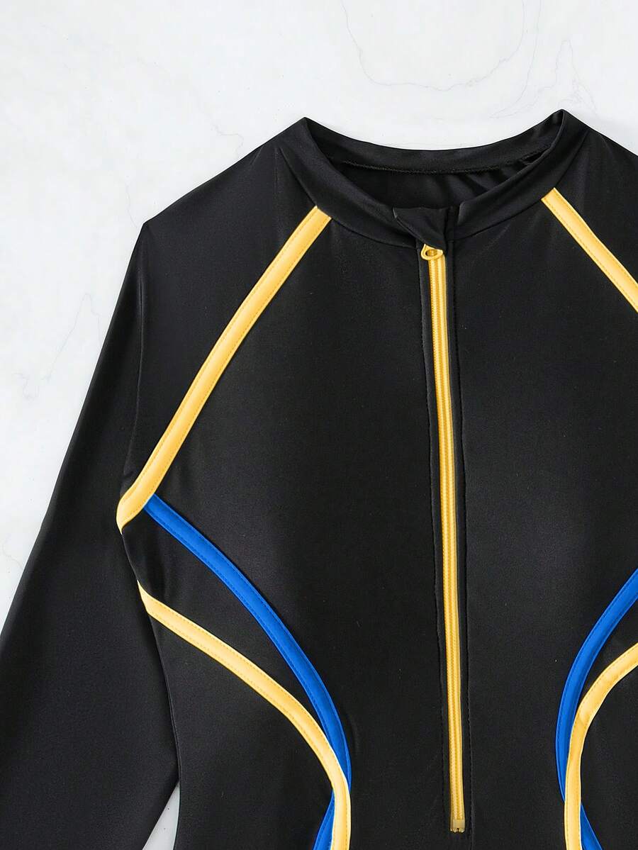 Maiô UV Performance Zíper Longo