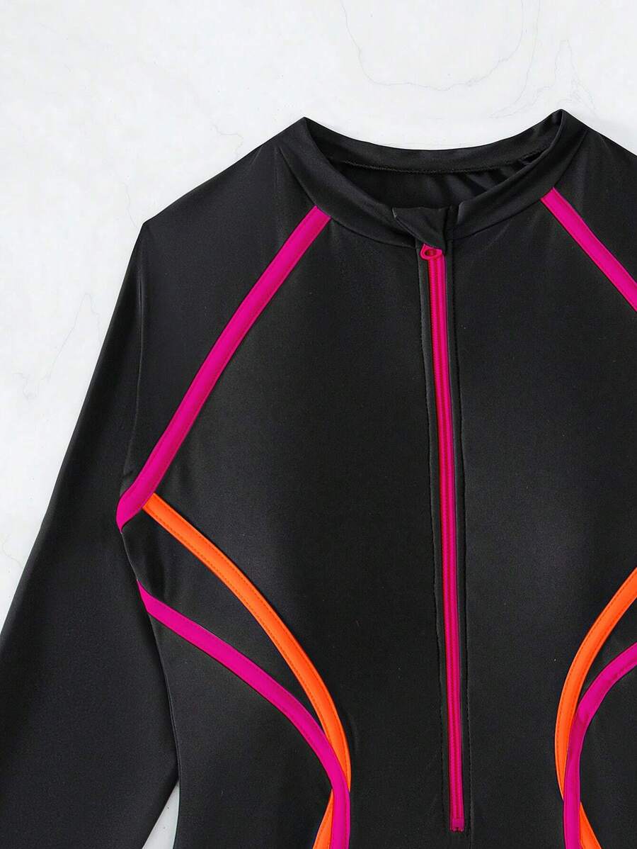 Maiô UV Performance Zíper Longo