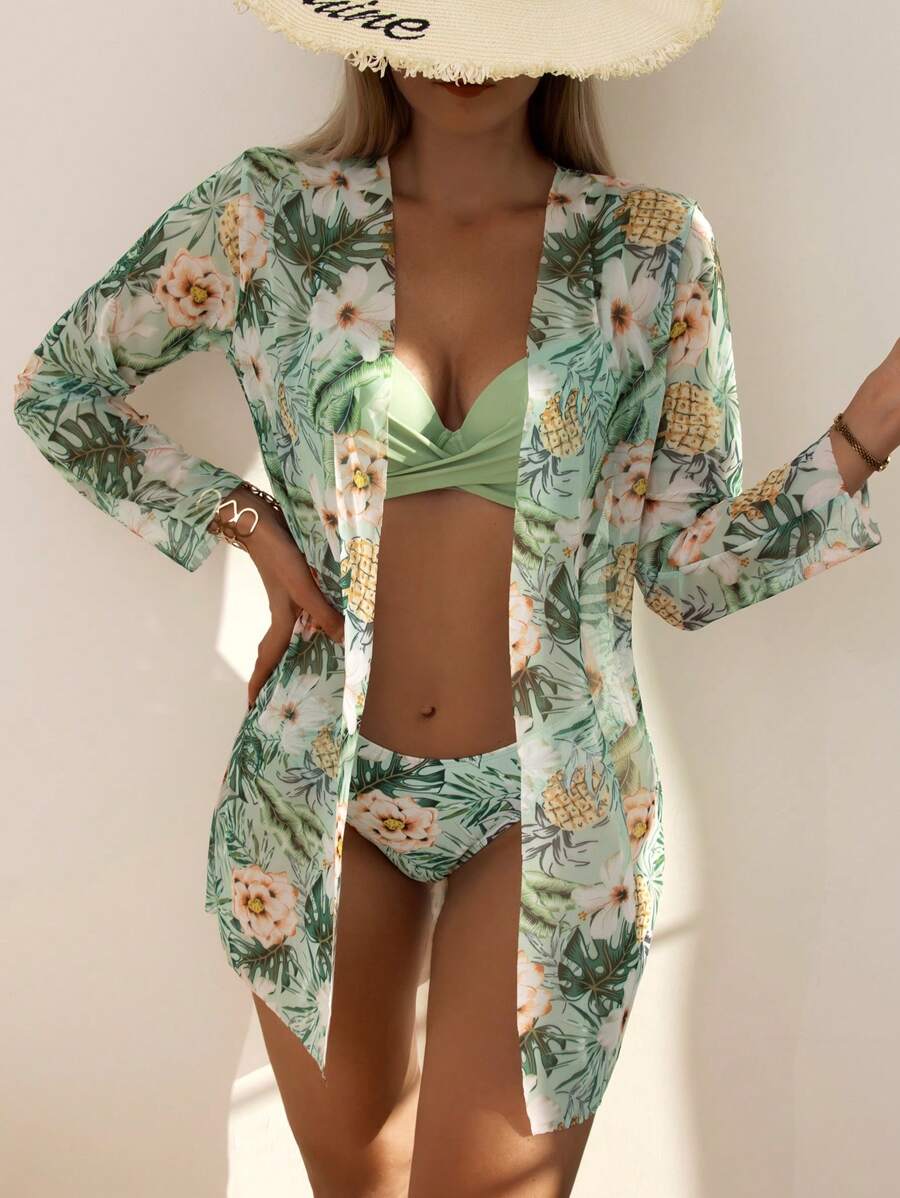 Conjunto Praia Tropical Garden 3 Peças
