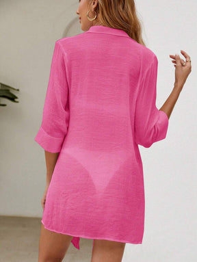 Saída de Praia Camisa Solar Linho