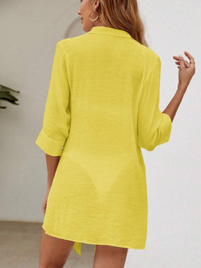 Saída de Praia Camisa Solar Linho