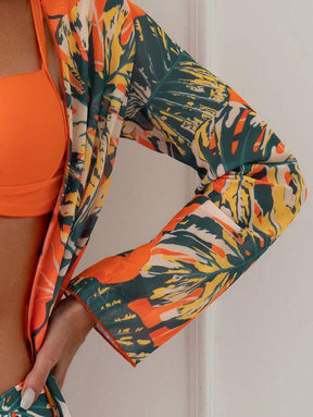 Conjunto Praia Flora Sunset 3 Peças