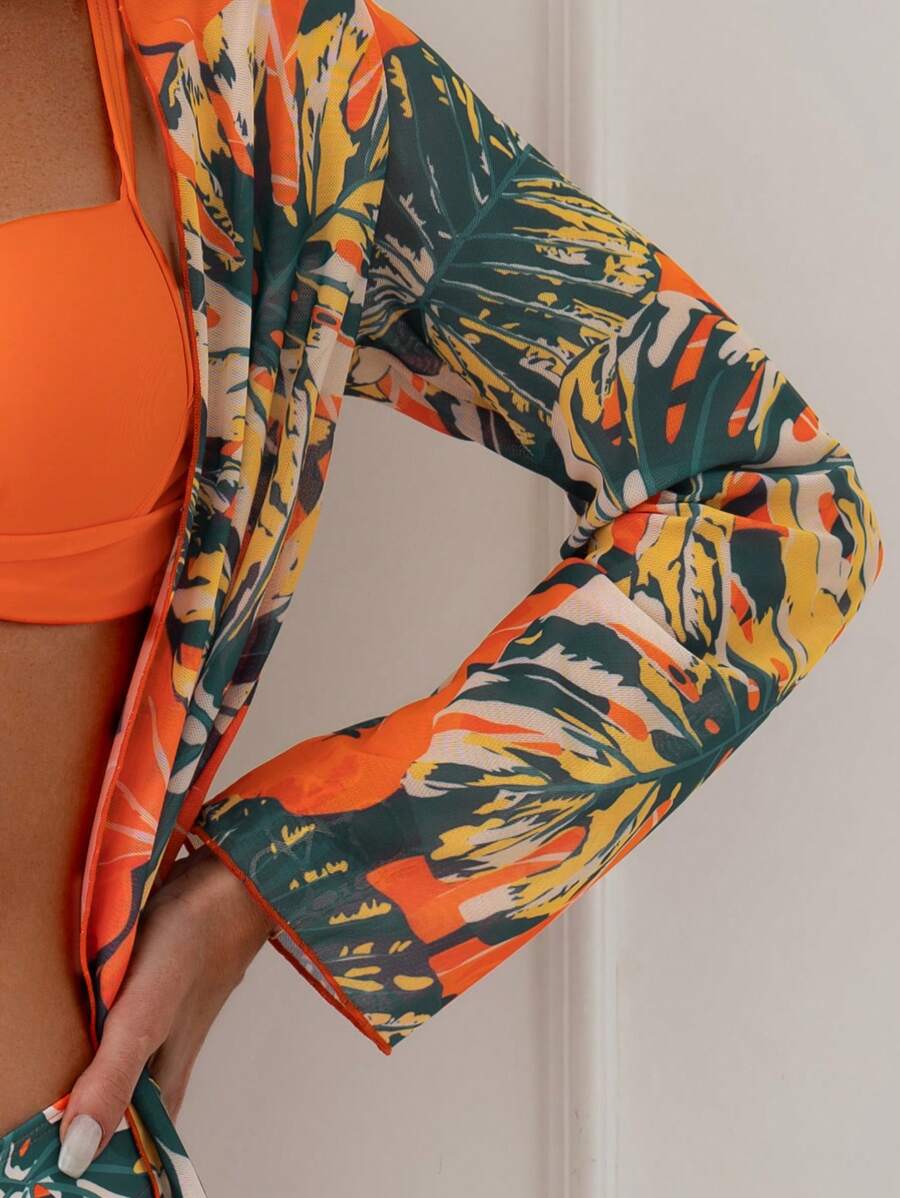 Conjunto Praia Flora Sunset 3 Peças