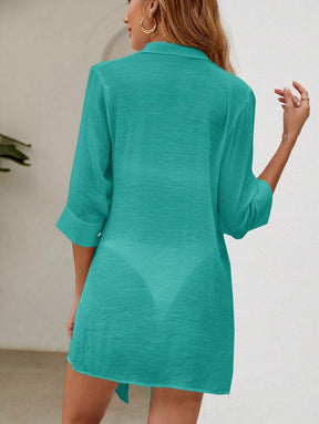 Saída de Praia Camisa Solar Linho