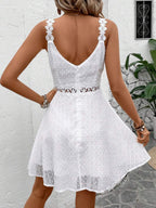 Vestido Curto Renda Solar Branca