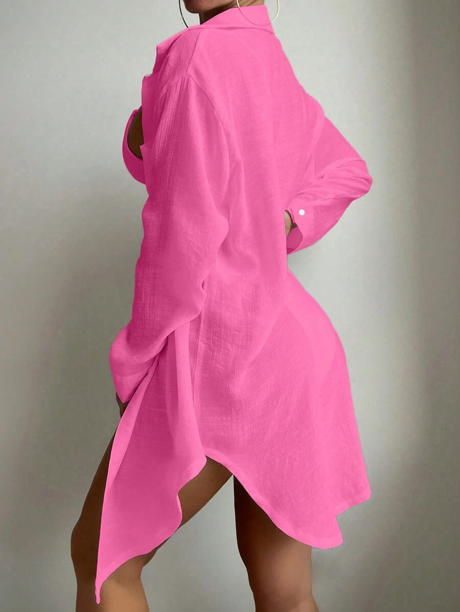 Saída de Praia Camisa Brisa Serena