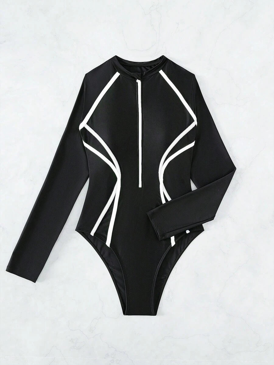 Maiô UV Performance Zíper Longo