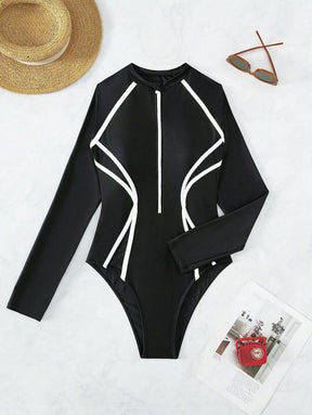 Maiô UV Performance Zíper Longo