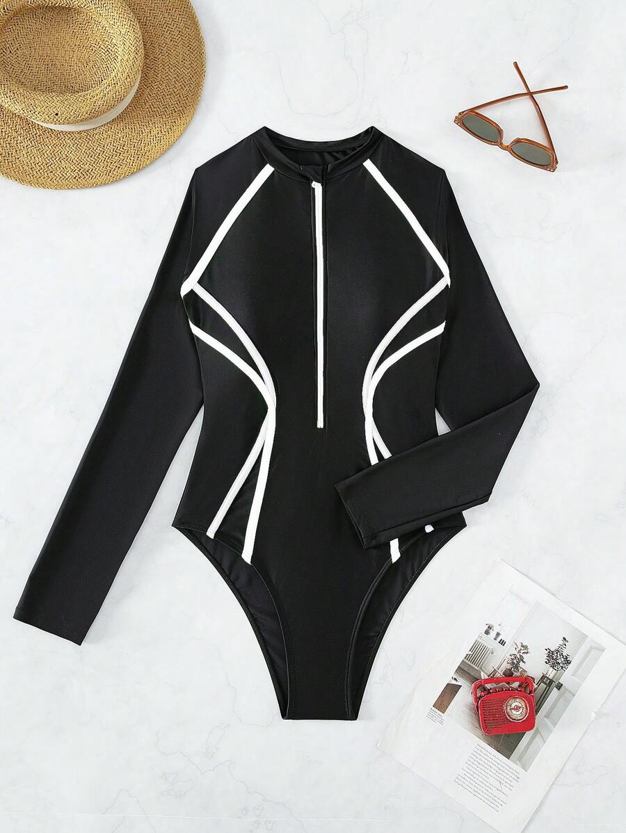 Maiô UV Performance Zíper Longo