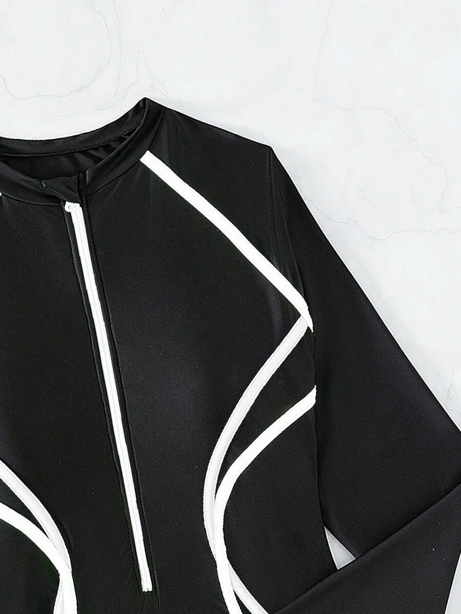 Maiô UV Performance Zíper Longo