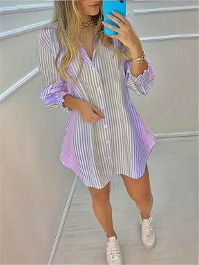 Saída de Praia Camisa Rainbow Stripes