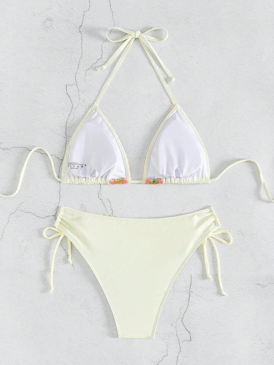 Biquíni Artesanal Crochê Solar