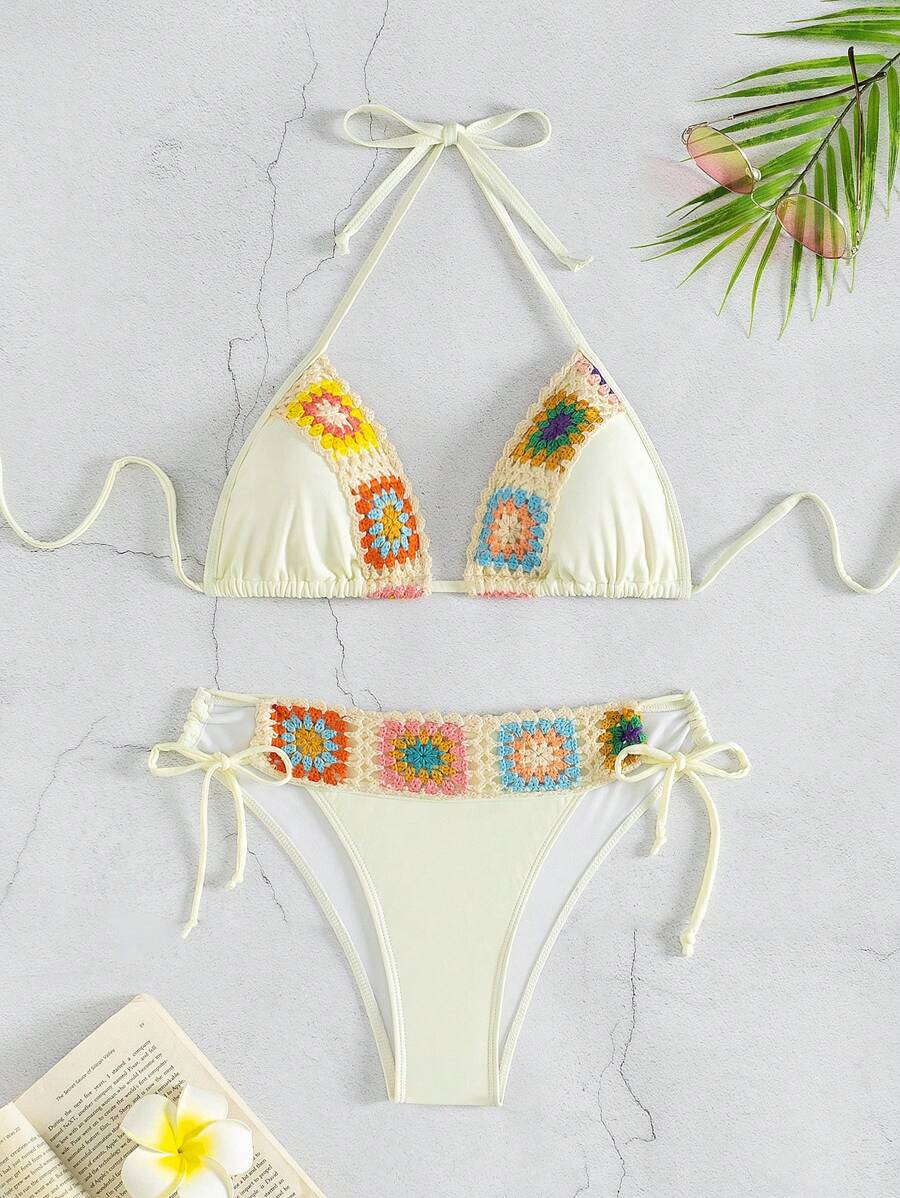 Biquíni Artesanal Crochê Solar