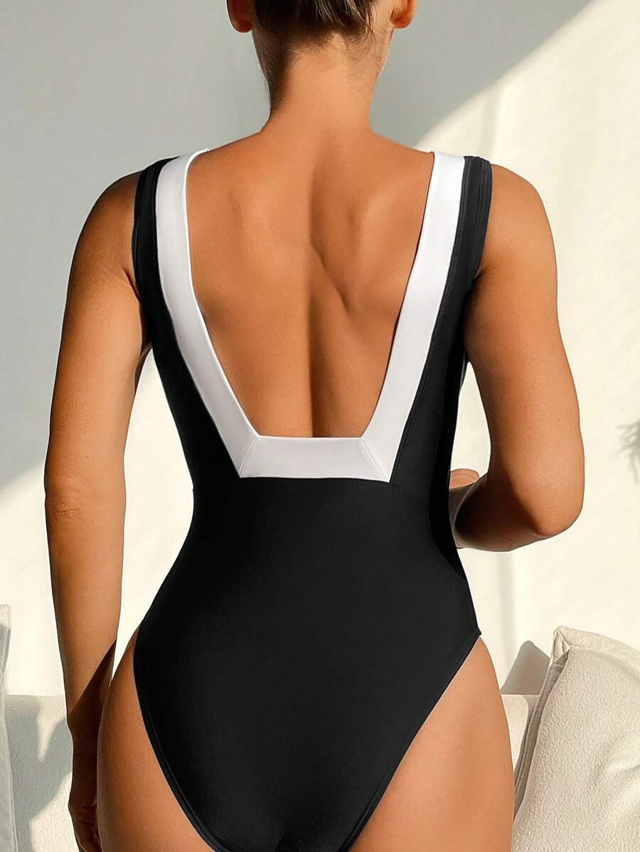 Maiô Elegance Contorno Náutico