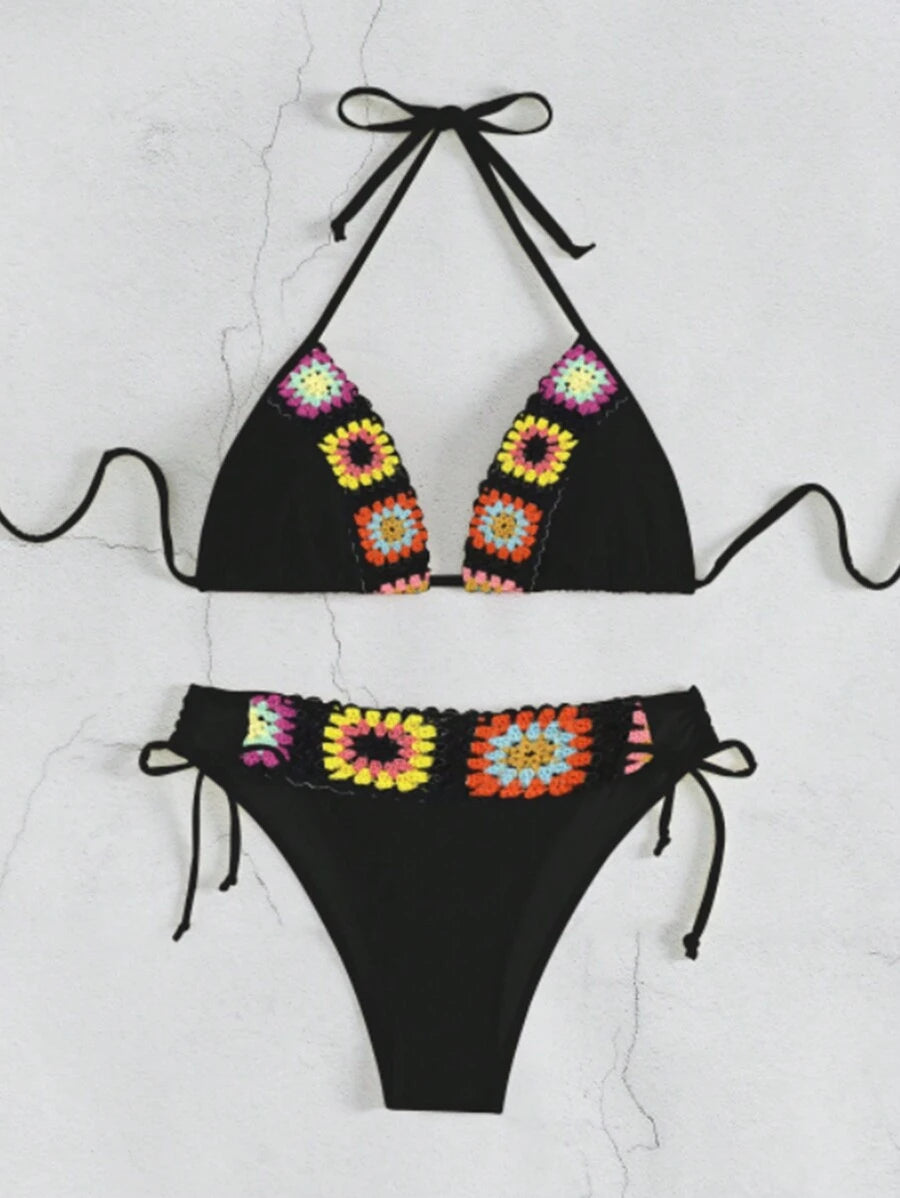 Biquíni Artesanal Crochê Solar
