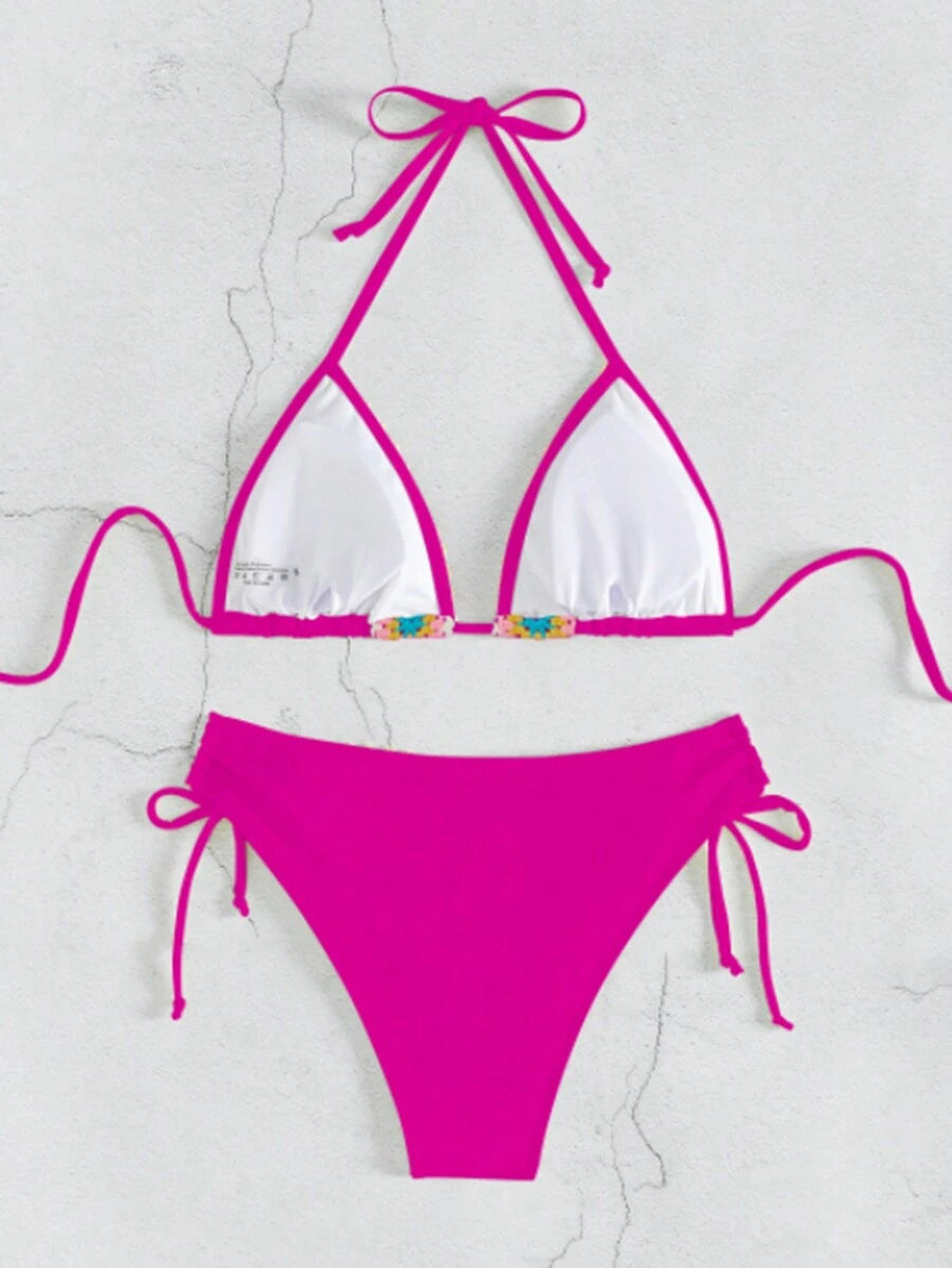 Biquíni Artesanal Crochê Solar