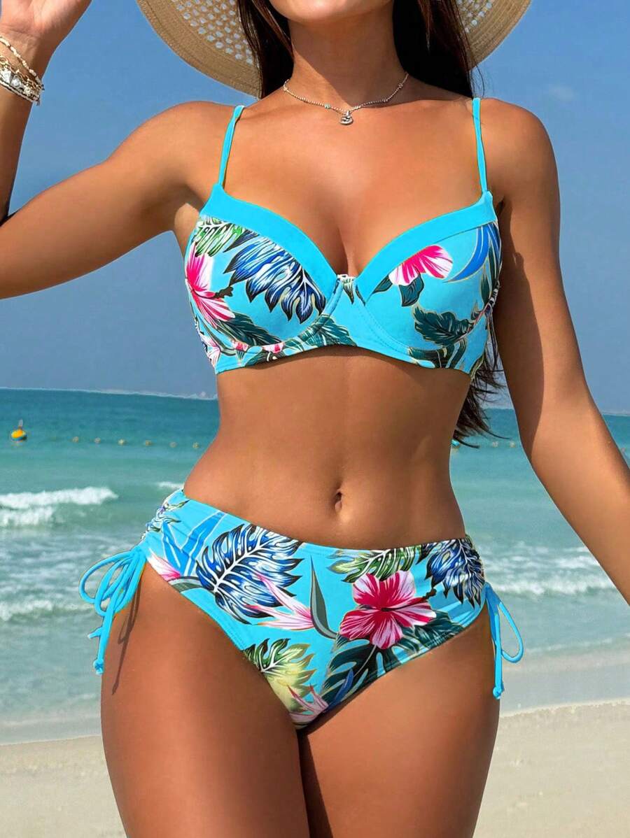 Biquíni Tropical Flores do Paraíso