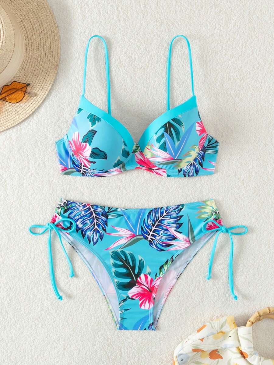 Biquíni Tropical Flores do Paraíso