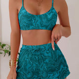 Conjunto Praia Psicodélico Solar – 3 Peças