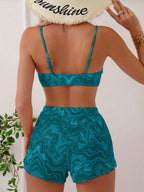 Conjunto Praia Psicodélico Solar – 3 Peças