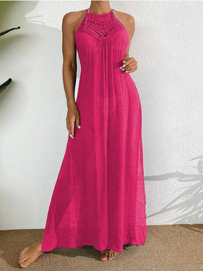 Saída de Praia Boho Trançado Marfim