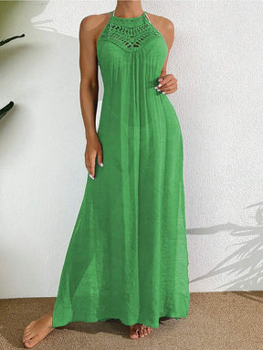 Saída de Praia Boho Trançado Marfim