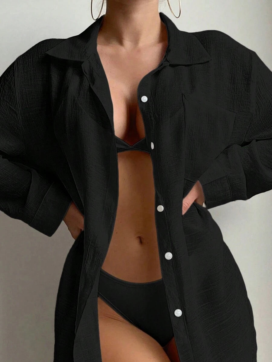 Saída de Praia Camisa Brisa Serena