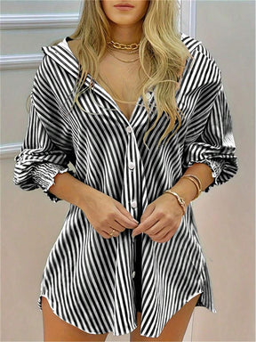 Saída de Praia Camisa Rainbow Stripes