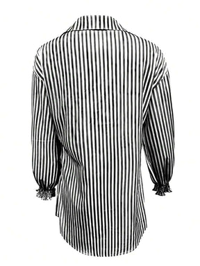 Saída de Praia Camisa Rainbow Stripes