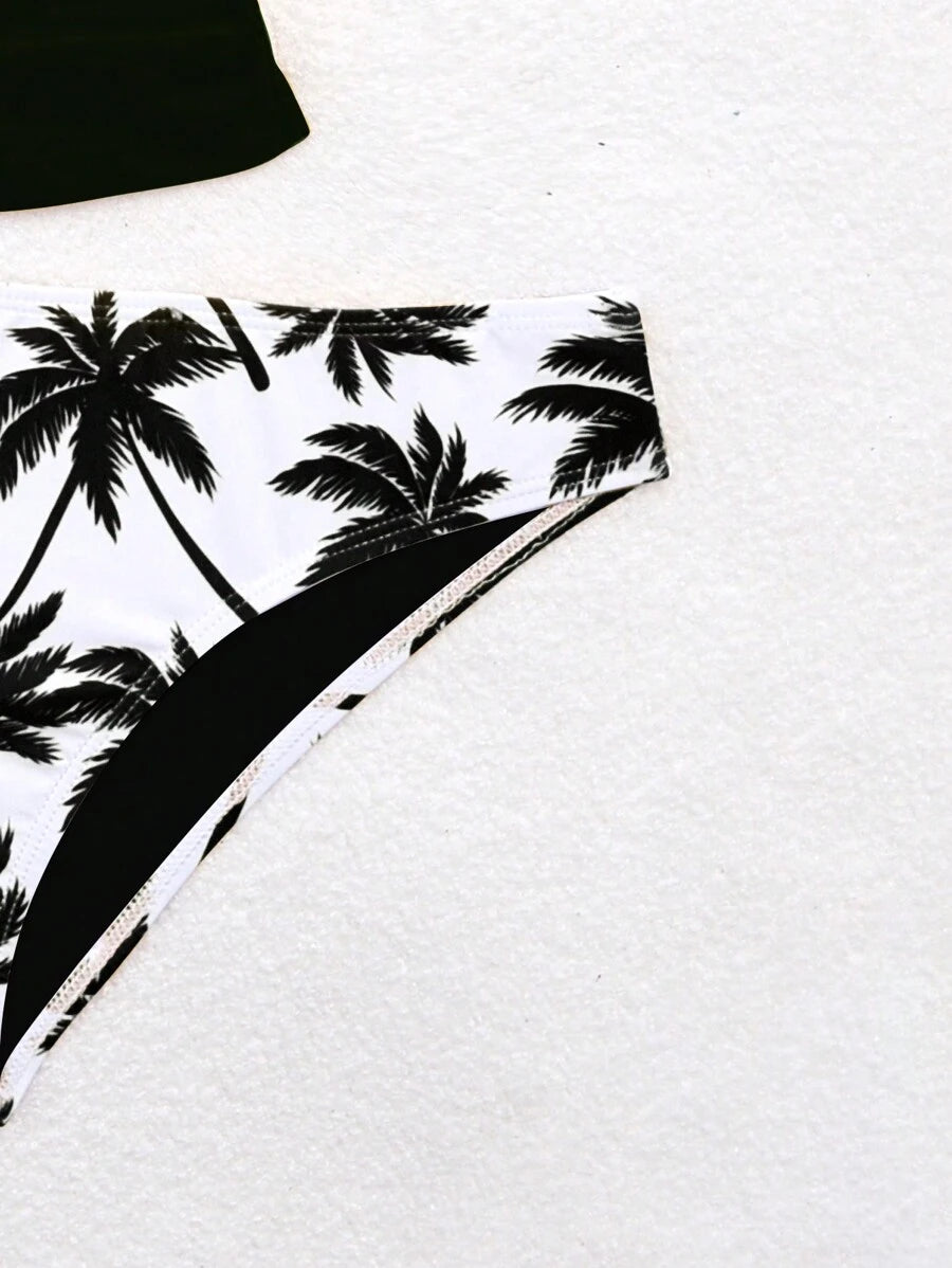 Biquíni Tankini Ilha Tropical