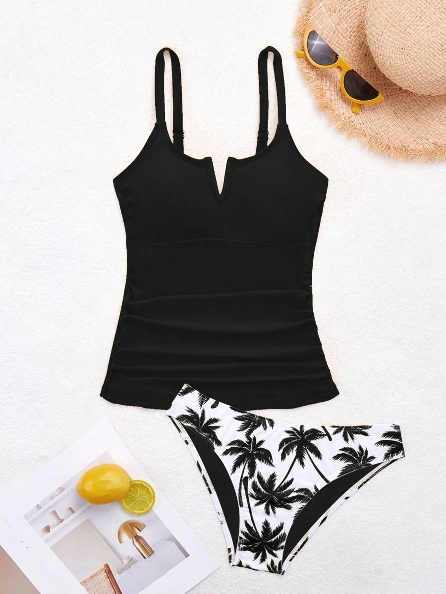 Biquíni Tankini Ilha Tropical