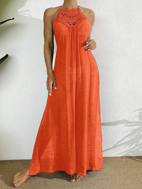 Saída de Praia Boho Trançado Marfim