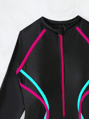 Maiô UV Performance Zíper Longo