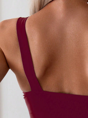 Maiô Elegance One Shoulder Dourado