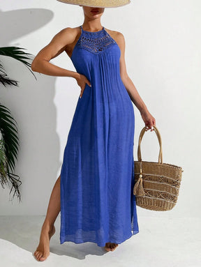 Saída de Praia Boho Trançado Marfim