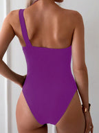 Maiô Elegance One Shoulder Dourado