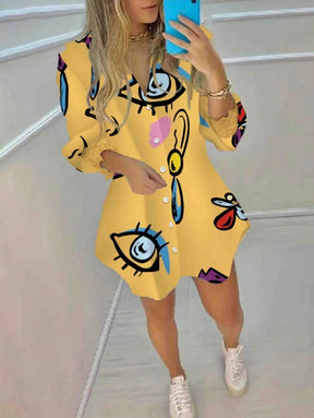 Saída de Praia Camisa Rainbow Stripes