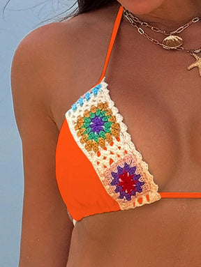 Biquíni Artesanal Crochê Solar