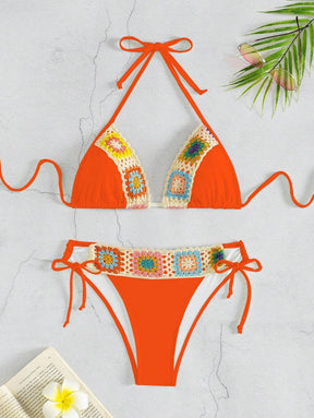Biquíni Artesanal Crochê Solar