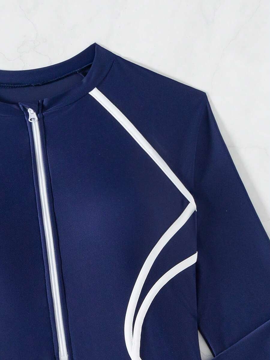 Maiô UV Performance Zíper Longo