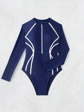 Maiô UV Performance Zíper Longo