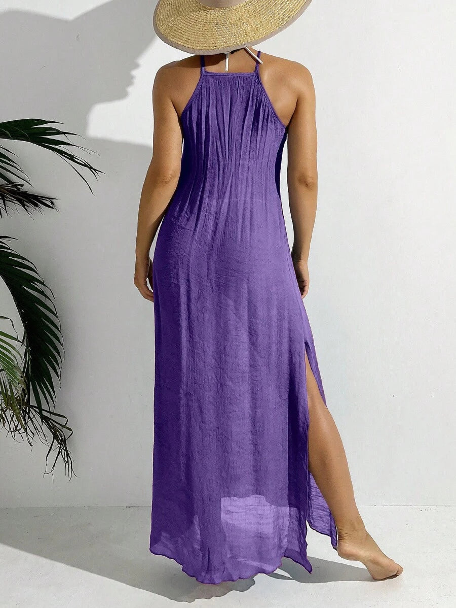 Saída de Praia Boho Trançado Marfim