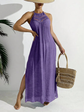 Saída de Praia Boho Trançado Marfim