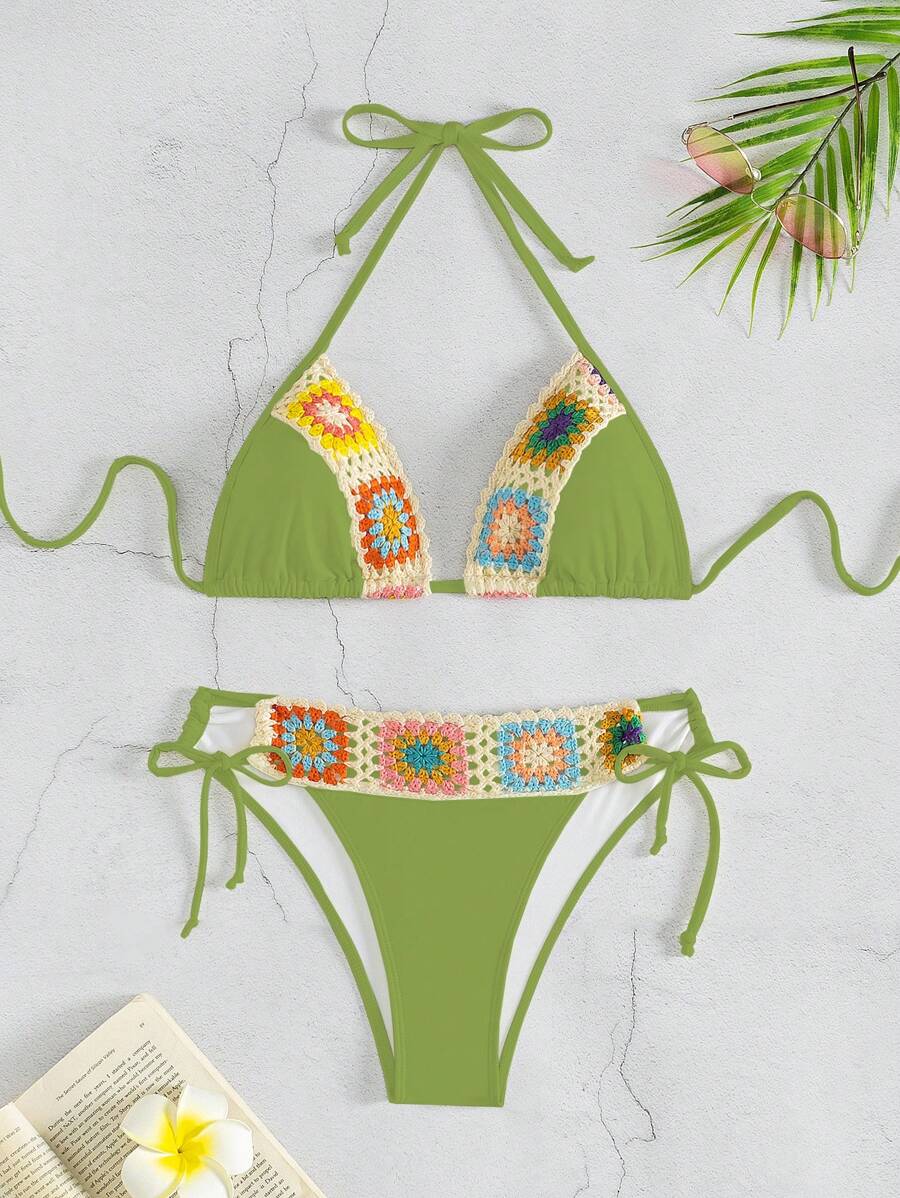 Biquíni Artesanal Crochê Solar